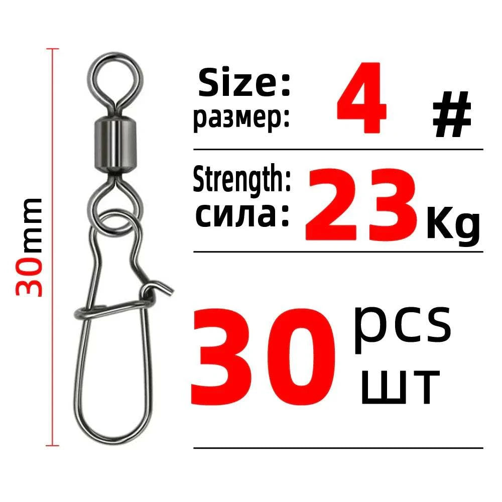 50X Fishing Swivel Snap